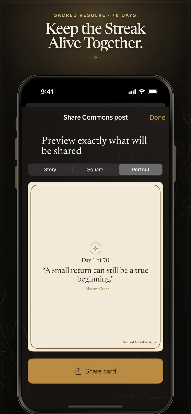 Keep the Streak Alive Together. - encouragement sharing preview